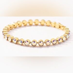 Touchstone Crystal by Swarovski mini ice bracelet golden aurore boreale LIMITED
